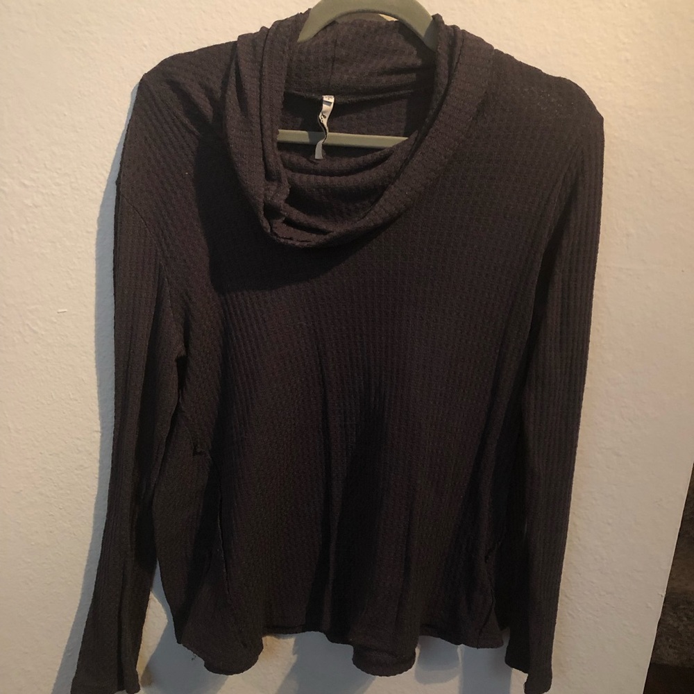 Deep purple cowl neck blouse size small